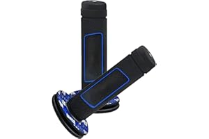 DEFIYEAR 1 Pair Motorbike Handle Grips, Non-Slip Handlebar Grips 7/8" 22mm ABS - Durable Rubber Design, Universal Fit for Motorcycle Grips, Replacement for Pro Taper Grips, Surron Grips