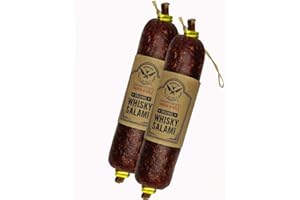 LANDMETZGEREI FAUSER GOELZ Original WHISKY SALAMI Doppelpack | 2x 130 Gramm | eigene Herstellung | Männergeschenk | mit schottischem Single Malt Whisky