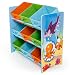 Produktbild Homestyle4u 1121 Kinderregal Meer Fische , Spielzeugregal 9 farbige Boxen als Ablage aus Stoff , Holz Mehrfarbig
