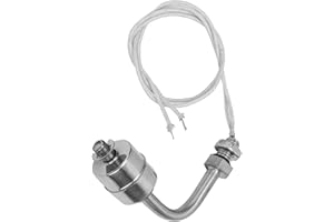 KEENSO Sensore di Livello Liquido Interruttore A Galleggiante Resistente al Calore per Sensore di Livello Acqua 0~220V 75mm in Acciaio Inox per Piscina