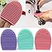 1Pcs Make Up Brushes Cleaning Makeup Washing Brush Silica Glove Clean Scrubber Board Cosmetic Foundation Brush Cleaner Tools 7 Colors