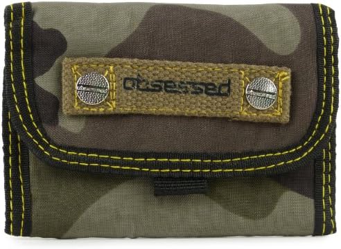 Mens Boys CAMOUFLAGE Nylon WALLET CAMO Design by Obsessed SURF STYLE
