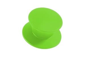 Kerafactum Poignée de remplacement pour couvercle en verre poignée de casserole robuste Bouton de couvercle Couvercle de casserole Knauf Poignée universelle siliconée Echange 1 x couleur vert