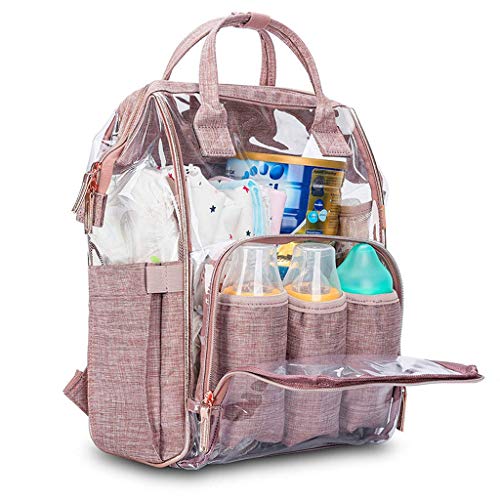 Preisvergleich Produktbild Skip Hop Wickeltasche Mädchen Wickeltasche Schulter Mumie Tasche Mode Transparent Waiting Bag Wasserdichte PVC Wickeltasche Große Kapazität Multifunktionale Mutter-Kind-Paket