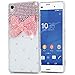 Produktbild SMART LEGEND für Sony Xperia Z3 Hülle Glitter Case Hartschale Transparent Schutzhülle Handyhülle Shiny Glanz Sparkle Bling Diamant Strass Tasche Skin Schale Hart PC Hardcase Clear Kristall Handytasche Etui