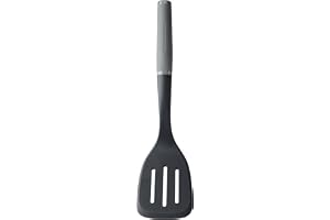 KitchenAid slitsad vändare med mjukt grepp - kolgrå