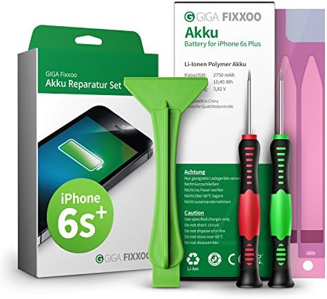 GIGA Fixxoo iPhone 6s Plus Battery Replacement Kit Complete with Instructions, Tools for Easy Repair