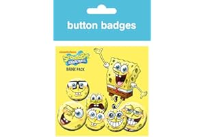 GB eye BP0345 Set di 6 spille Spongebob, 10 x 15 cm