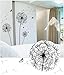 Produktbild Bovake Diy Home Decor New Design Große schwarze Löwenzahn Wandaufkleber Art Decals PVC Wanddekoration