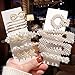 Price comparison product image Pearl Hair Clips, Pearl Hair Pins, Pearl Hair Barrettes with Diamond, Golden Styling for Girls Decorative Hair Accessories 12 pcs