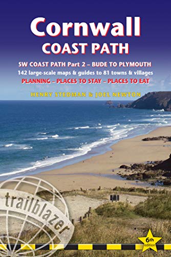 Cornwall Coast Path: (Trailblazer British Walking Guide) with 142 Large-Scale Walking Maps & Guides to 81 Towns & Villages - Planning, Places to Stay, ... Walking Guide) (British Walking Guides)