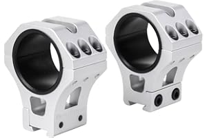 Anneaux de Montage de Lunette WestHunter Optics Précision pour Queue d'aronde de 11 mm, Montage de Lunette Tactique de 34 mm avec Adaptateur de 25,4 mm et 30 mm | Hauteur Centrale de 36 mm