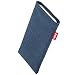 Produktbild fitBAG Jive Blau Handytasche Tasche aus Textil-Stoff mit Microfaserinnenfutter für Apple iPhone 11 Pro Max | Hülle mit Reinigungsfunktion | Made in Germany