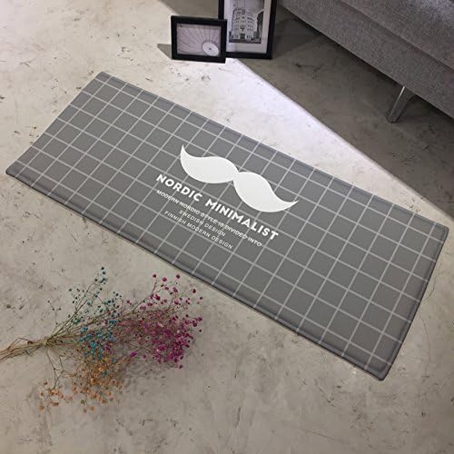 Nordic simple black home letters ground into the bedroom kitchen bathroom,45*115 CM,Nordic beard alphabet