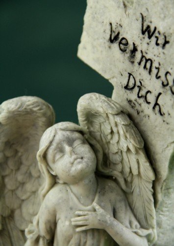 Grabkreuz mit Engel „Wir vermissen Dich - 2