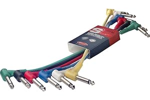 STAGG Kable Mono Patch Series Series Series (zestaw 6) - 15 cm