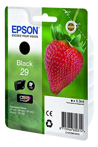 Epson Original T2981 Tintenpatrone Erdbeere, Claria Home Tinte, Text- und Fotodruck (Singlepack) schwarz - 2