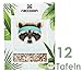 Produktbild raccoon vegane Bio Proteinschokolade - Kokos - 12er Box | weniger Zucker | mehr Protein | bio | fair | vegan | plastikfrei | gesünder naschen - nachhaltiger genießen