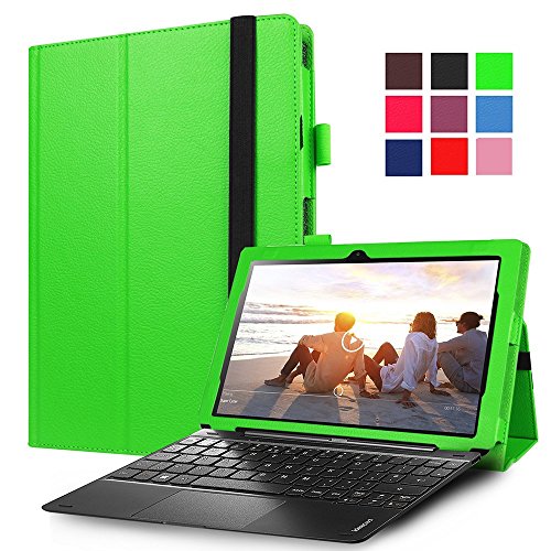 AVIDETLenovo Miix 310 / Miix 210 Hülle Case Etui Tasche, Ledertasche Schutzhülle Bumper Hüllen Tasche Leder Hülle Ultra Slim Lederhülle Flip Case Etui für Lenovo Miix 310 (Grün)