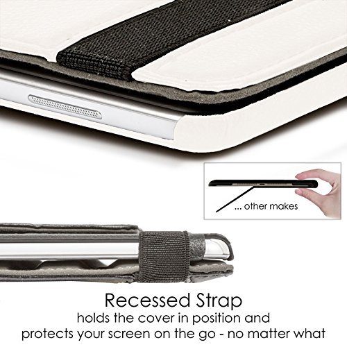 ForeFront Cases® Neue Leder Drehbar Hülle / Tasche / Case / Cover für Samsung Galaxy Tab S 10.5 T800 – Rundum-Geräteschutz und intelligente Auto-Sleep-Wake-Funktion mit 3-JAHRES-GARANTIE VON FOREFRONT CASES – inkl. Eingabestift - 7