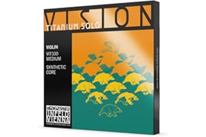 THOMASTIK-INFELD Thomastik Saiten für Violine Vision Titanium Solo Synthetic Core Satz 4/4 Mittel