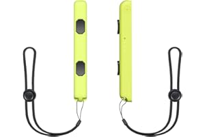 FIEHDUW Wrist Straps for Switch Joycon 1 Pair, Portable Replacement for Switch Controller Strap, Joy Con Wrist Straps with Automatic Lock and Adjustable Tightness (Yellow)