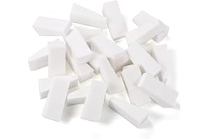 JOY STORE TOY-STORE 10 sztuk gąbek do makijażu. Jednorazowe gąbki do makijażu i zdobienia paznokci. Trójkątne gąbki do kurzu, tuszu do rzęs, kremu i podkładu.