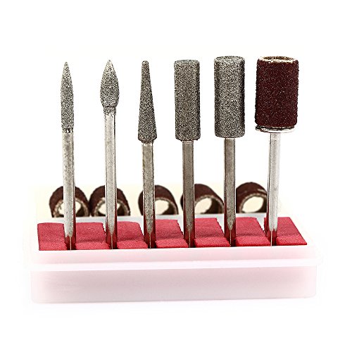 Betterhill Nagelfräser Profi Maniküre und Pediküre Set Fräser für Gelnägel Nagelset Elektrisch 36 Bits + 56 Schleifhülsen EU Stecker - 7