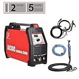 Inverter London 2400 Profi Kombi Wig Schweißgerät AC/DC WIG 200 Puls ALU TIG MMA E-Hand Inverter 4 in1