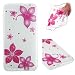 Produktbild Hülle Silikon für Huawei P9 Lite Mini,Glitzer Hülle für Huawei P9 Lite Mini,Leeook Luxus Elegante Bling Funkeln Glänzend Glitzer Bunt Rot Blumen Muster Weich Transparent Kristallklar Ultra Thin Dünn Schutzhülle Protective Skin Back Shinning Cover Etui Schale für Huawei P9 Lite Mini + 1 x Schwarze Eingabestift-Rot Blumen