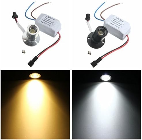 Pegasus AC85-265V 1W Mini LED Warm/White Jewelry Light Cabinet Lamp Ceiling Spotlight
