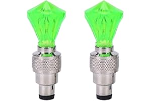 Lovelegis Due luci per Ruote Bicicletta - Valvola Pneumatici - Lucine - Effetto LED - Accessori Illuminazione - Ciclismo - Bici - Bambini - Adulti - a froma di Diamante