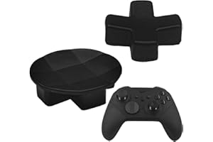MINGXIONG 2 Packs Metal D-Pads Set for Xbox Elite Series 2 Controller, Replacement Parts Directional Pad Button Kits for Xbox Controller Series 2 Core/Elite Series 2 Controller(Black)