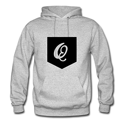 Monogram Pocket Customized X-small Sweatshirts Women Cotton For Grey