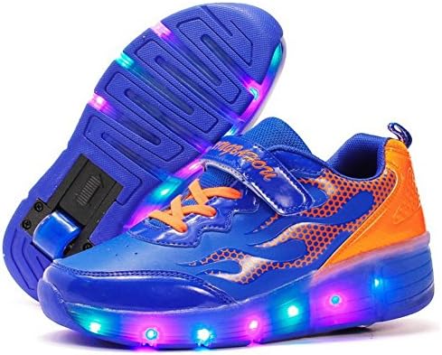 Meurry Unisex Kids’ Low-Top Sneakers Mesh Sports Shoes Boys Trainers(36 EU, Blue)