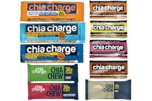 CHIA CHARGE Energy & Protein Bars - Healthy Snack Bar - Best Vegetarian Energy Bars - Healthy Snack Bar - Yorkshire Bakery
