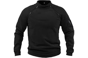 GÉNÉRIQUE Hommes Tactique Armée Polaire Pull Veste Militaire Athlétique Sport Haut Chaud Zippé Sweatshirt sans Capuche Coupe-Vent Chandails Travail Loisir