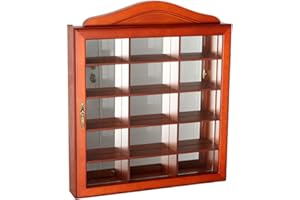 VIDAL REGALOS Vitrina para Pared Madera y Cristal Cierre Magnetico 42 cm