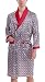Produktbild Aieoe Herren Schlafanzug Pyjama-Set Bademantel Set V-Ausschnitt Paisley Rot Gepunktet 5XL