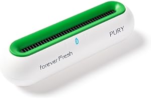 MACOM Purificatore per Frigo, Raddoppia la durata di conservazione degli alimenti, Elimina tutti gli Odori. Emette una Corretta emissione di ozono (50 mg/h),autonomia fino 45 gg,ForeverFresh 885C PURY