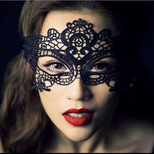 XingYu Qualität Mitternacht Schwarz Venetianische Maskerade Maske