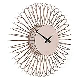 farbflut Design Wanduhr Circulo: große Moderne Wanduhr aus Holz | erhältlich in 5 Farben | lautlos, ohne Tick Geräusche für Wohnzimmer, Küche, Schlafzimmer, Flur und Büro (Taupe)