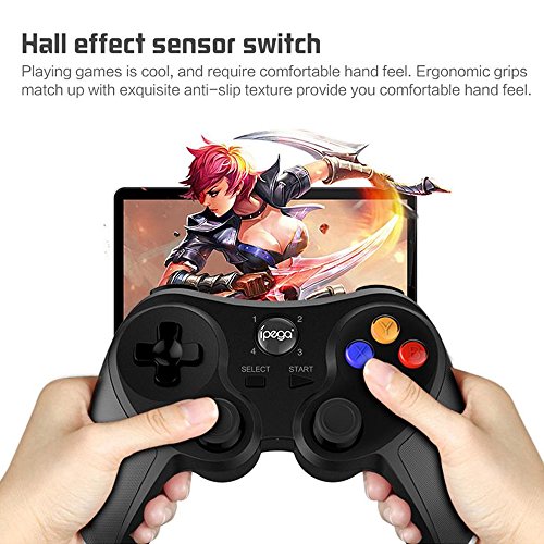 IPega PG-9078 Gamepad inal  mbrico Bluetooth Game Controller con Sensor Hall Holder ajustable para Android   PC   PS3   VR - Negro