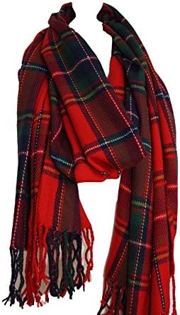 Samanthjane Clothing Women's Check Plaid Pashmina Shawl