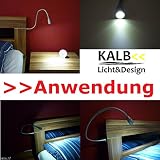 LED Bettleuchte Leseleuchte Aufbauleuchte Nachttischlampe Bettlampe Leselampe - 2