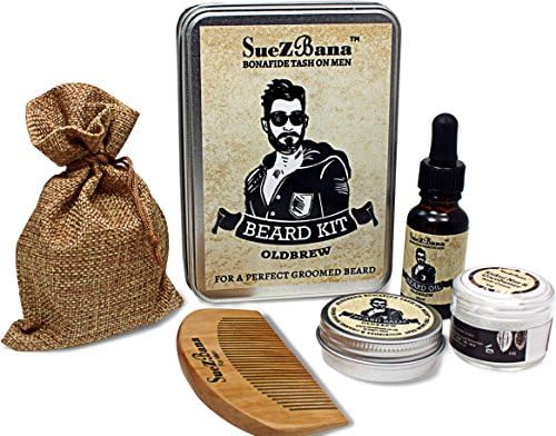 SueZbana For Men Organic Beard Kits Gift Sets (Oldbrew)