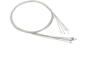 AGATIGE 10PCS Stainless Steel Gear Shifter Cable, 2m Length Brake Shift Derailleur Cable, Replaceable Inner Shift Derailleur Wire for Speed Control System of Mountain Bike, Road Bike or Folding Bike
