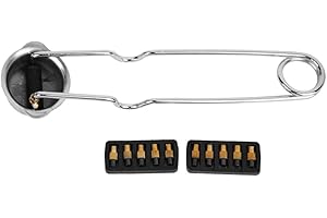 Briquet Spark, 1Pc Flints Spark Briquet Tête Ronde en Acier nickelé + 10Pcs Allumeur Silex pour Le soudage, Les Sports de Plein air, l'équipement de Sauvetage et Toutes Les Autres utilisations