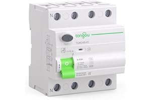 TONGOU Type B RCD Circuit Breaker - 63A 30mA 3P+N 400V 10kA RCD RCCB, A High-Performance Leakage Protection Device Designed for Inverters, EV Charging Stations, and Solar Power Systems