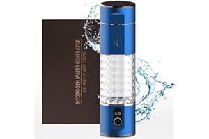 Alkadrops Hydrogen Water Bottle - 5Min Quick Electrolysis, 5000ppb Concentration, Portable Generator for Home & Office - 290ML